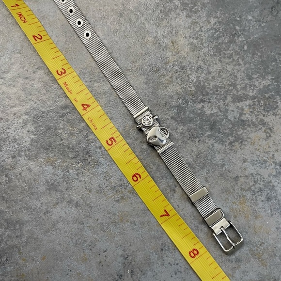 Keep Collective Mesh Band Bracelet Love Heart Silver - Picture 7 of 7